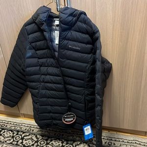 Nwt black Columbia w three forks winter jacket 1x fits 14-16